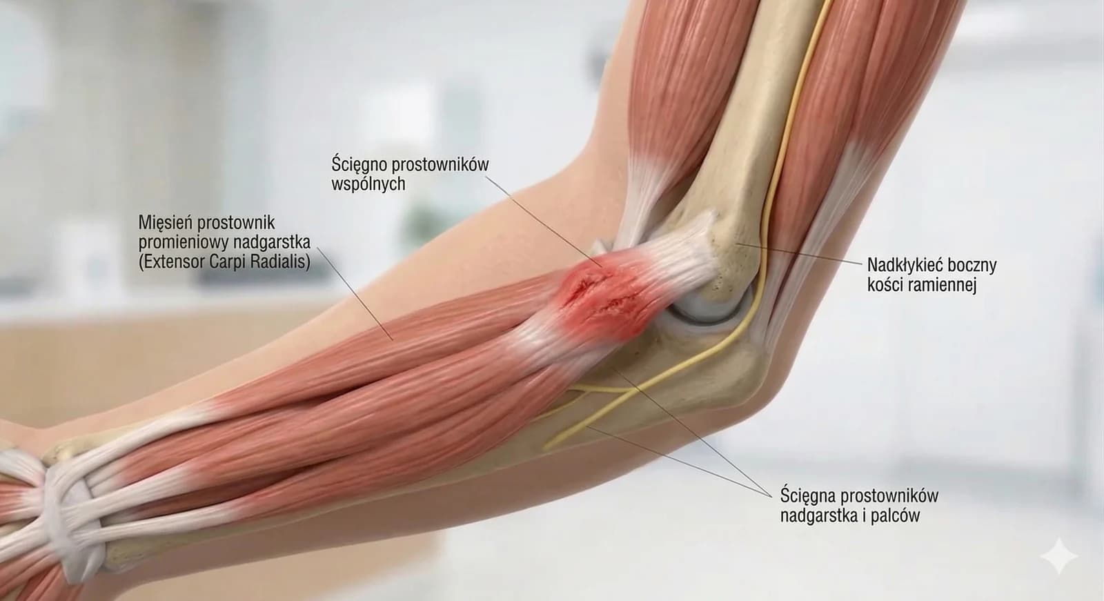 Guide illustration: Tennisellenbogen: Seitliche Ellenbogenschmerzen und Behandlung | Leitfaden | Artur Soczka, MD, PhD